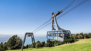 Mit der Pfänderbahn auf den 1.064 Meter hohen Aussichtsberg Pfänder