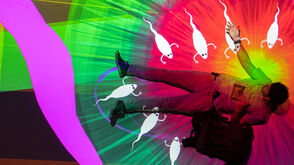 Ars Electronica Festival, "Tagtool Projection Mapping OMAi"