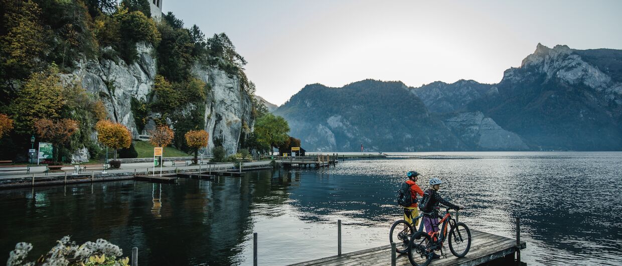 Auf Radtour am Salzkammergut-Radweg