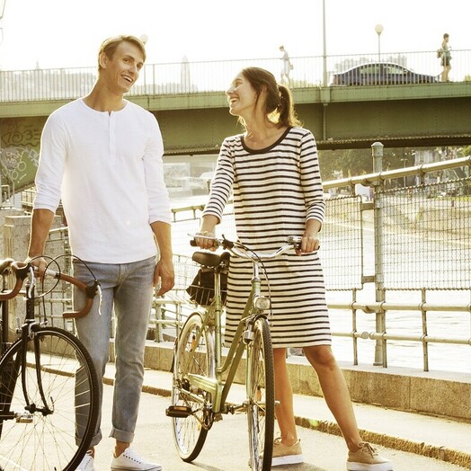 Radfahren am Donaukanal