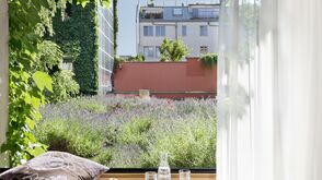 Sonnige Aussichten von den Zimmern des Boutiquehotel Stadthalle