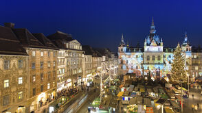 Graz im Advent, Hauptplatz mit Rathaus