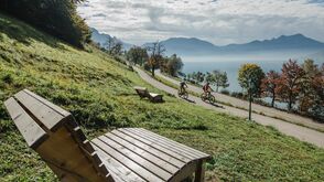 Auf Radtour am Salzkammergut-Radweg