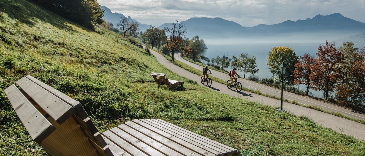 Auf Radtour am Salzkammergut-Radweg