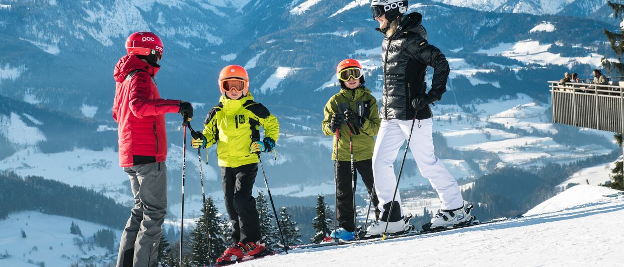 Skifahren im Skigebiet Werfenweng