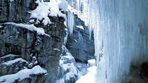 Die vereiste Breitachklamm im Kleinwalsertal