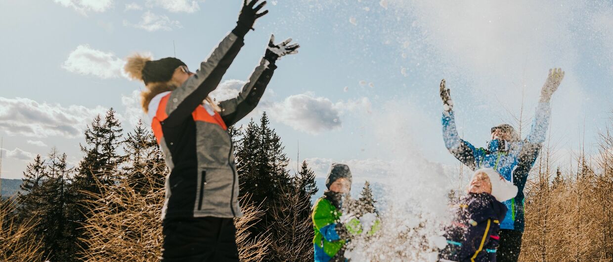 Auf der Hebalm im Ski- und Langlaufgebiet Weinebene