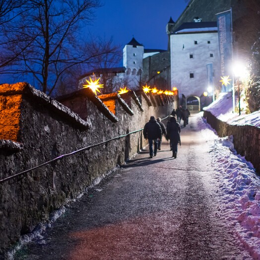 Festung Hohensalzburg im Advent