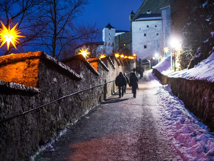 Festung Hohensalzburg im Advent