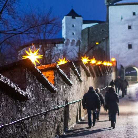 Festung Hohensalzburg im Advent