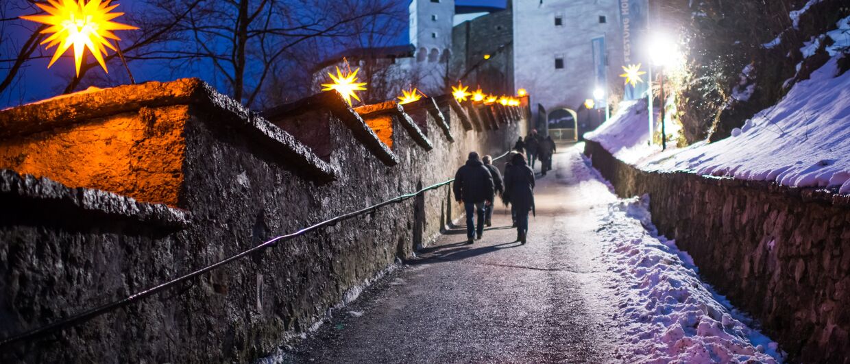 Festung Hohensalzburg im Advent