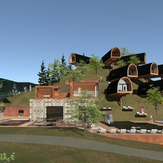 Zehn Himmelchalets eröffnen im Mai 2019 am Alpencampingplatz in Nenzing