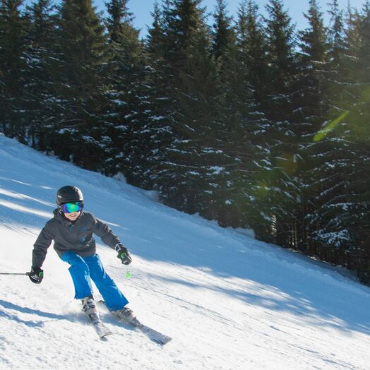 Unterwegs im Skigebiet Kelchsau