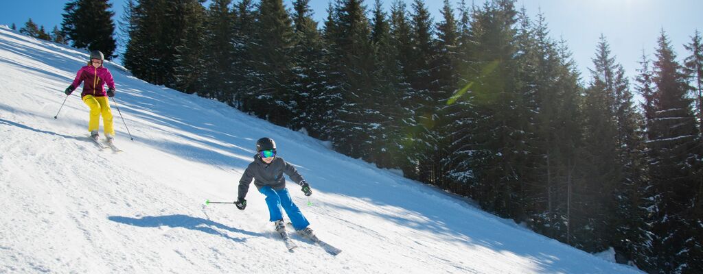 Unterwegs im Skigebiet Kelchsau