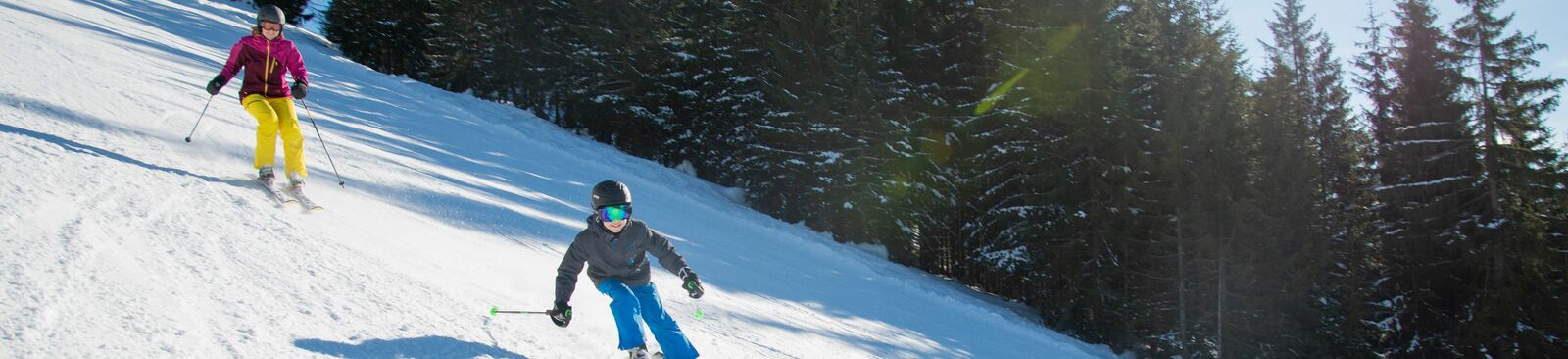 Unterwegs im Skigebiet Kelchsau