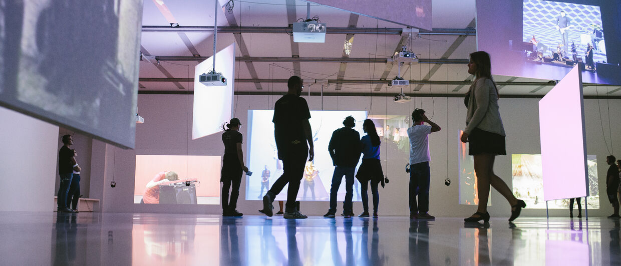 An audio visual exhibition