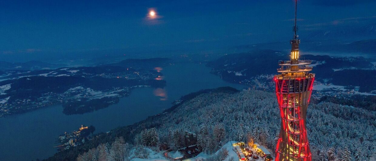 Adventzauber beim Aussichtsturm Pyramidenkogel am Wörthersee