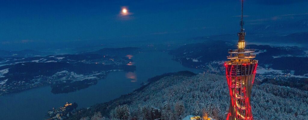 Adventzauber beim Aussichtsturm Pyramidenkogel am Wörthersee