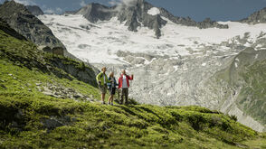 Hiking near the Hintertuxer Glacier