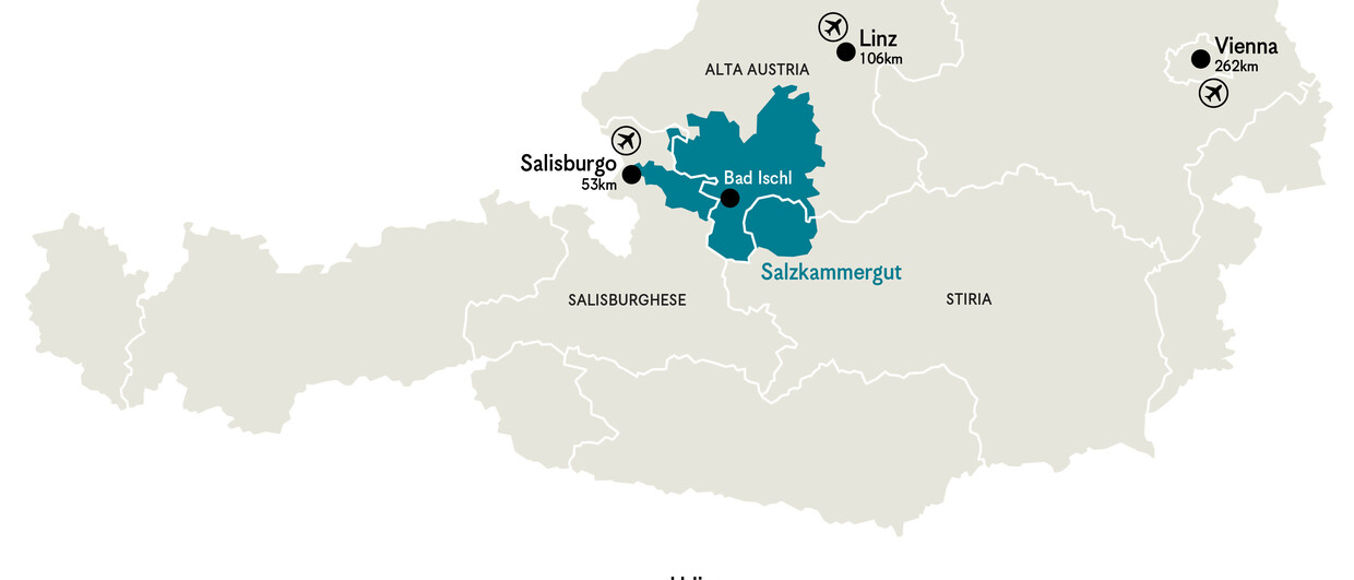Cartina Salzkammergut