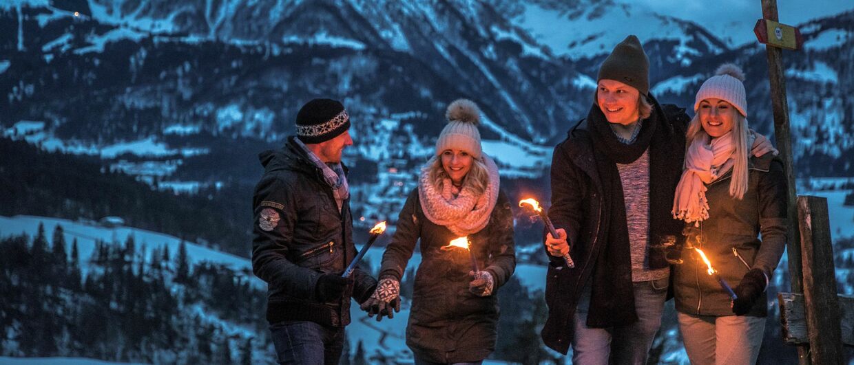 Fackelwanderung im PillerseeTal in Tirol