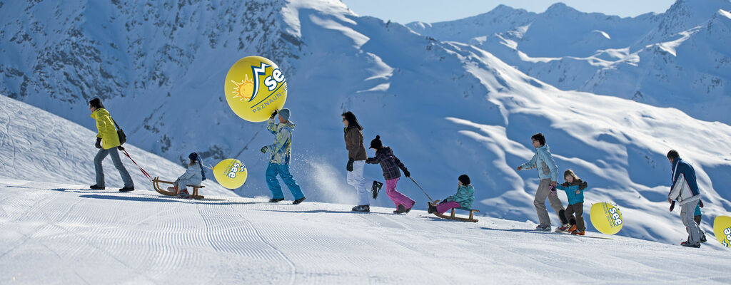 Skigebiet See im Paznauntal