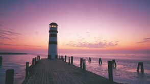 Leuchtturm in Podersdorf am Neusiedler See