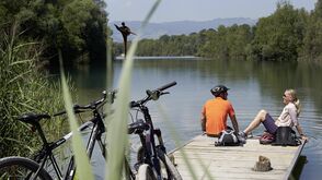 Ideal für eine kurze Pause: die Badeplätze am Alten Rhein