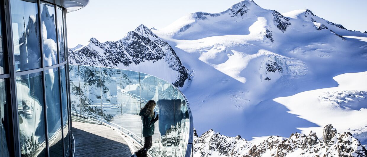 Das Café 3.440 am Pitztaler Gletscher