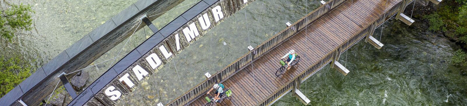Murradweg: Radbrücke bei Stadl an der Mur