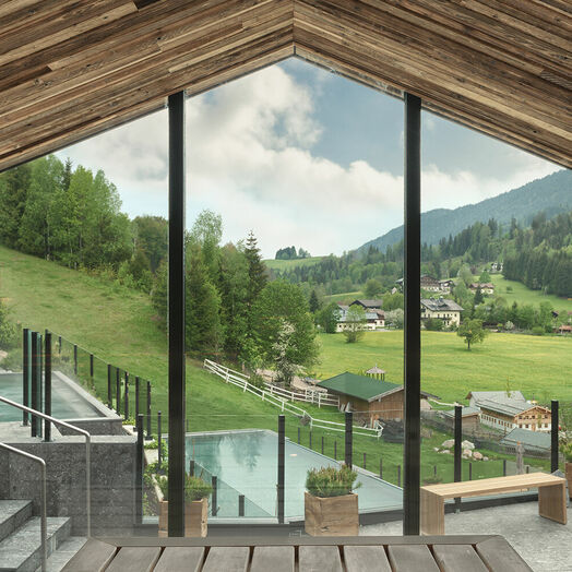 Saunawelt des Naturhotel Forsthofgut 