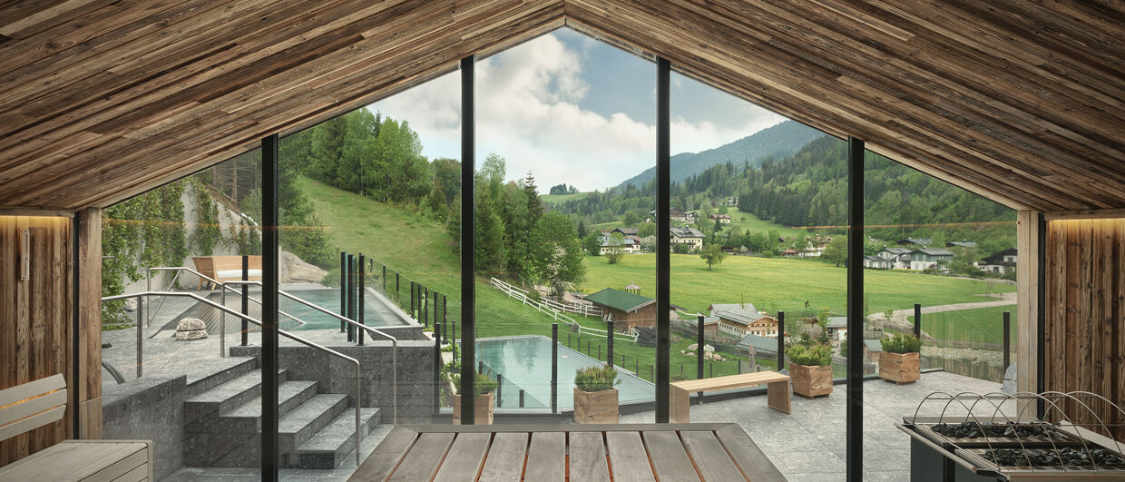 Saunawelt des Naturhotel Forsthofgut 
