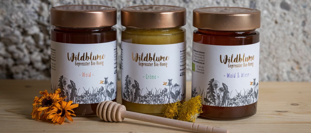 Honig-Spezialitäten der Wildblume Bio-Imkerei
