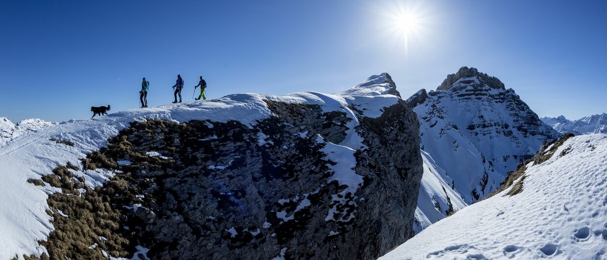 Schneeschuhwanderungen im Kleinwalsertal in Vorarlberg